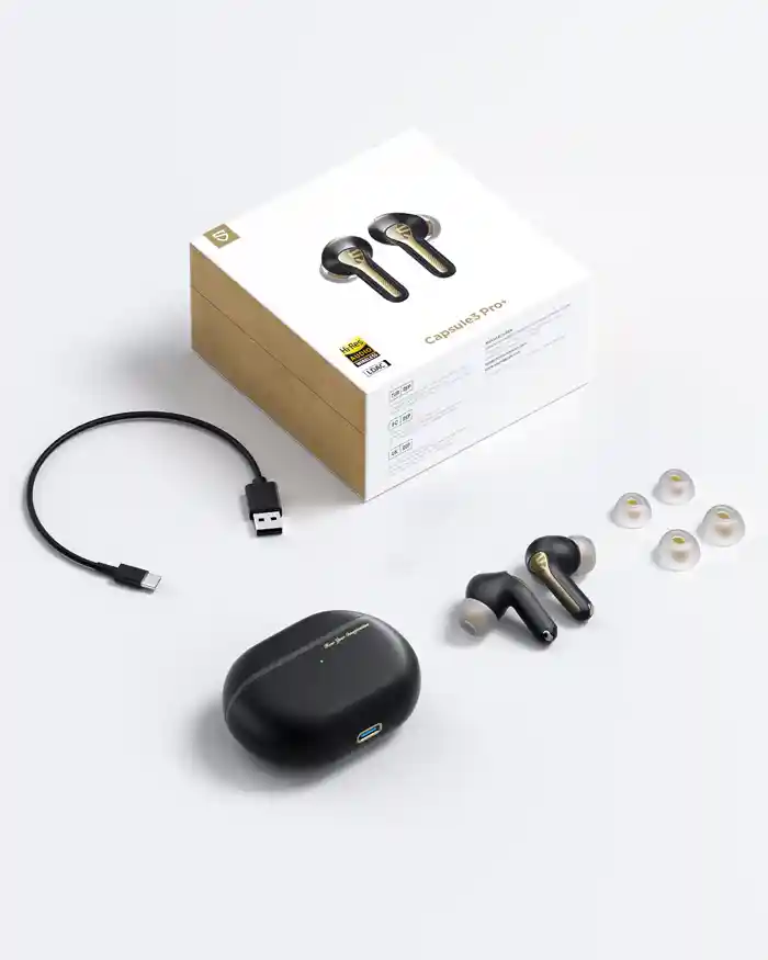 SoundPEATS Capsule3 Pro+ xMEMS Speaker AI Adaptive ANC Wireless Earbuds